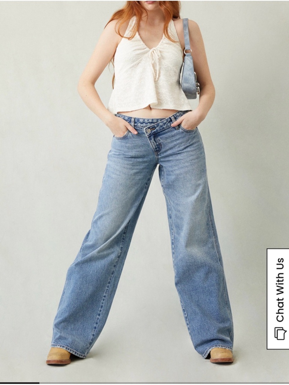 NWT PacSun Casey  Low-Rise Baggy Jeans asymmetrical